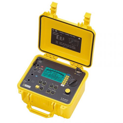 CA6547, 5 кВ, 10 ТОм, аккумулятор, USB, память 128 kb, дистанционное управление